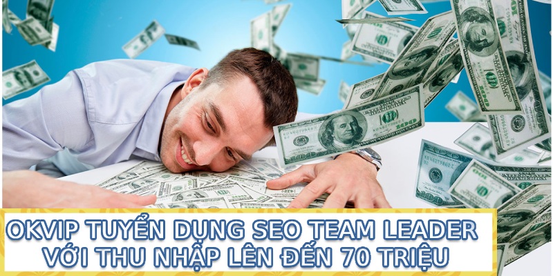 OKVIP tuyển dụng SEO Team Leader với thu nhập lên đến 70 triệu