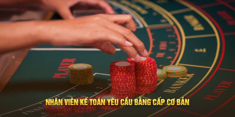 Nhân viên kế toán yêu cầu bằng cấp cơ bản